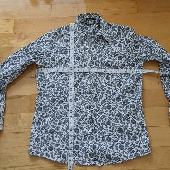 Eddie Bauer cotton blend floral button down shirt Large @i1 - Picture 4 of 8